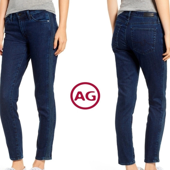 Adriano Goldschmied Prima Ankle Pintucked Indigo Pursuit Jeans Size 26 - Picture 1 of 11